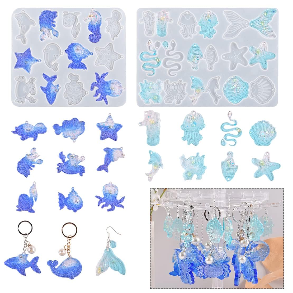 Amazon.co.jp: Voyyphixa シリコンモールド オーシャン 海洋